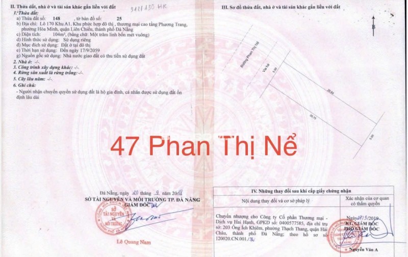 Bán Đất Đường Phan Thị Nể - trục thông biển - cách biển chỉ 100m